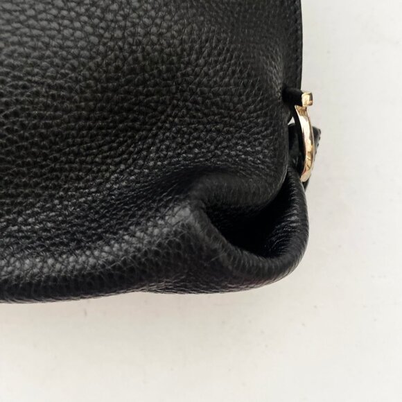 Salvatore Ferragamo Sofia Black Leather Satchel - Picture 11 of 12